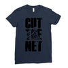 cut the net Ladies Fitted T-Shirt
