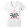 Dear Daddy, Thanks for Being my Dad Baby Boy Letter to Father Women's V-Neck T-Shirt