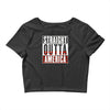 straight outta america Crop Top