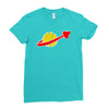 the spaceman logo Ladies Fitted T-Shirt