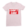 Breaking News i Don't Care Ladies Fitted T-Shirt