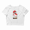 mario licking toad Crop Top