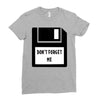 Don't Forget Me Disk Ladies Fitted T-Shirt