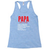 Papa Noun Definition Racerback Tank
