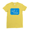 suck it trebek Ladies Fitted T-Shirt