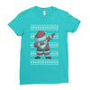 ugly santa dabbing Ladies Fitted T-Shirt