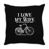 i love when my wife lets me buy another bike Throw Pillow
