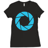 camera shutter Ladies Fitted T-Shirt