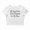 grandkitties pawprints Crop Top