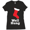 well hung Ladies Fitted T-Shirt