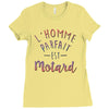 l homme parfait est motard Ladies Fitted T-Shirt