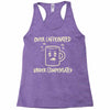 over caffeinated (3) Racerback Tank