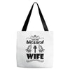 I Am One Blessed Wife Tote Bags