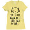 weird kitty Ladies Fitted T-Shirt