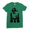 r2 d2 on endor Ladies Fitted T-Shirt