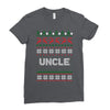 ugly christmas uncle Ladies Fitted T-Shirt