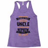 Super Cool Uncle Of A Freaking Awesome Nephew Racerback Tank