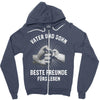 vater und sohn Zipper Hoodie