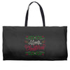 merry christmas Weekender Totes