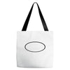black oval Tote Bags