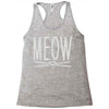 meow cute cat face Racerback Tank