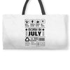 Born In July Weekender Totes