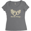 sturday wings best trending Women's Triblend Scoop T-shirt