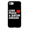 love peace and bacon grease iPhone 8