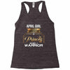 april girl is a perfect combination of princess and warrior Racerback Tank