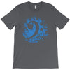 bass clef in blue T-Shirt