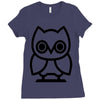 owl Ladies Fitted T-Shirt