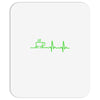 morning coffee heatbeat ekg Mousepad