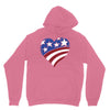 disstressed america flag heart Unisex Hoodie