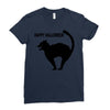 happy halloween Ladies Fitted T-Shirt