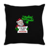heapy new year funny santa claus christmas Throw Pillow