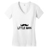 big man little man Women's V-Neck T-Shirt