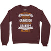 Super Cool Grandson Of A Freaking Awesome Grandpa Crewneck Sweatshirt