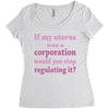 If My Uterus Women's Triblend Scoop T-shirt
