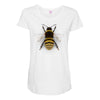 realistic bee Maternity Scoop Neck T-shirt