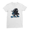 alien eats alien Ladies Fitted T-Shirt