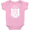 i only have one cat my cat has a few cat Baby Bodysuit