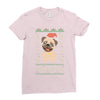 ugly sweater dog Ladies Fitted T-Shirt