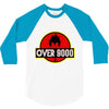 Over 9000 DBZ Vegeta 3/4 Sleeve Shirt