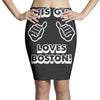this guy loves boston Pencil Skirts