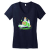urealms   e.x.p. Women's V-Neck T-Shirt