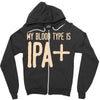 my blood type is ipa+ Zipper Hoodie