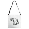 huh dinosaur Adjustable Strap Totes