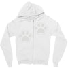 dog paws set of 2 Zipper Hoodie