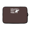 anything unrelated to elephants is irrelephant Laptop sleeve