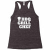 bbq grill chef Racerback Tank
